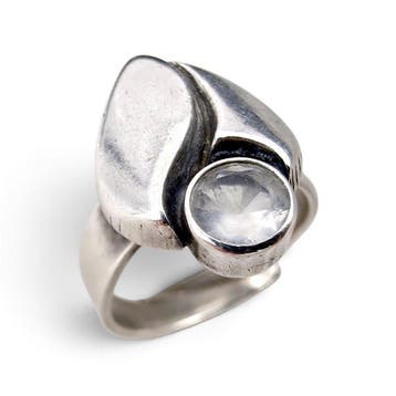 Zonder minimumprijs - Ring Zilver - 1992 Finland - Karl, Sieraden, Tassen en Uiterlijk, Ringen, Nieuw