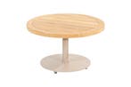 4 Seasons Volta teak salontafel - Ø60 cm. taupe, Verzenden, Nieuw, Rond, Hout