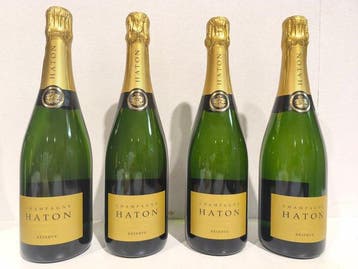 Haton & Filles, Brut Réserve - Champagne Brut - 4 Flessen, Nieuw