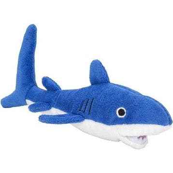 Nature Planet haai knuffel - blauw pluche - 13 cm, Verzenden, Nieuw