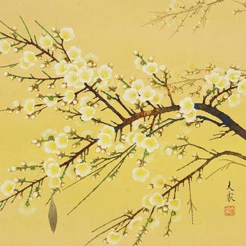 White Plum Tree and Hanging Bagworm with Original Box