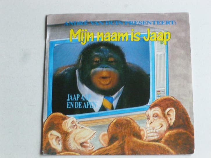 Andre van Duin - Mijn naam is Jaap / De groetjes van Ruud (v, Cd's en Dvd's, Vinyl Singles, Zo goed als nieuw, Ophalen of Verzenden