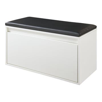 Schoenenkast Degerfors met lade 80x39x45 cm wit en zwart [en, Verzenden, Nieuw