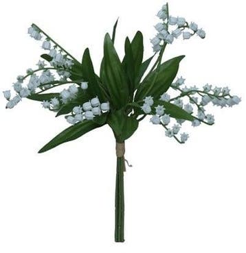 Lelietje van Dalen White Zijdenbloem Bundel 36 cm, Ophalen of Verzenden, Nieuw