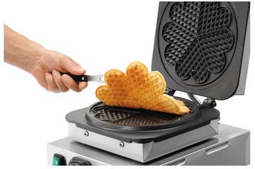 Wafelijzer | Hartvormig | Gietijzer | 50°C tot 300°C | 29., Verzenden, Nieuw in verpakking