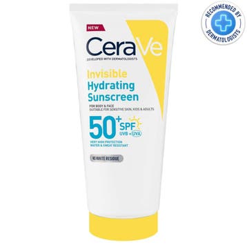 CeraVe Invisible Hydrating Sunscreen SPF50 75 ml, Ophalen of Verzenden, Nieuw, Overige typen