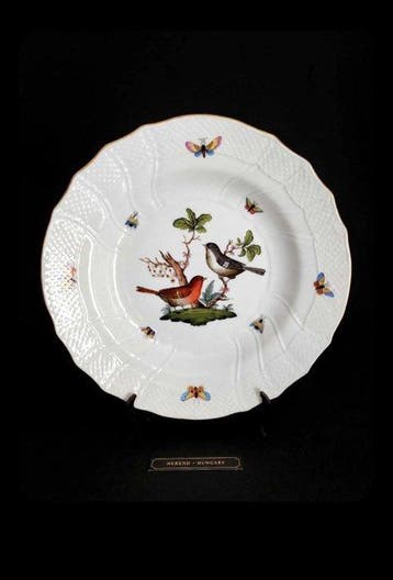 Herend - Serveerschaal - Rothschild Bird - Fijn porselein,