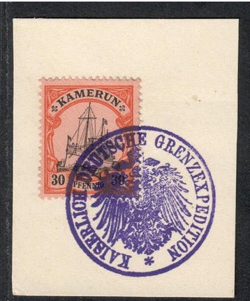 Duitse Koloniën - Kameroen - Kamerun zeer zeldzame stempel, Gestempeld