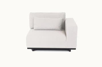 Flow. Lux loungebank Graumel chalk - 2-zitselement met, Ophalen of Verzenden, Nieuw