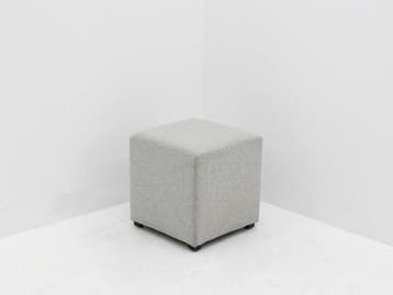 Poef - Mobitec - 45x42x42cm(hxbxd) -  lichtgrijs, Werkplek, Ophalen of Verzenden, Gebruikt, Overige typen