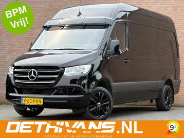 Zakelijke Lease |  Mercedes-Benz Sprinter 317CDI 170PK L2H2, Automaat, Stof, Gebruikt, Zwart