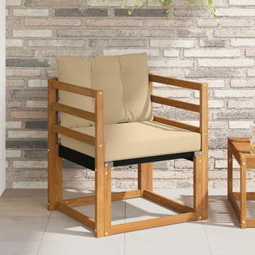 vidaXL Tuinbank Massief Acaciahout Naturel, Tuin en Terras, Verzenden, Nieuw