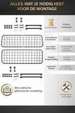 2dekans | HELDENWERK - Hondenrek Auto Universeel - Zwart, Ophalen of Verzenden, Zo goed als nieuw