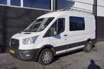 Ford Transit 2.0 TDCI L2H2 Dubbel cabine EURO 6, Stof, Gebruikt, Wit, Ford