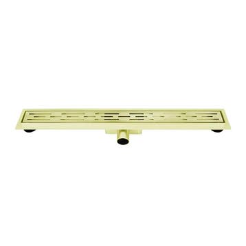 Mat goud Douchegoot compleet met flens 60x7x6,7cm standaard, Verzenden, Nieuw