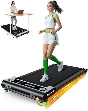 Loopband - Walking pad - Wandelband - 1-6 km/u - Zwart - Akl, Verzenden, Zo goed als nieuw