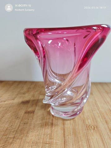 Val Saint Lambert - Vaas - Glas, Antiek en Kunst, Antiek | Glas en Kristal