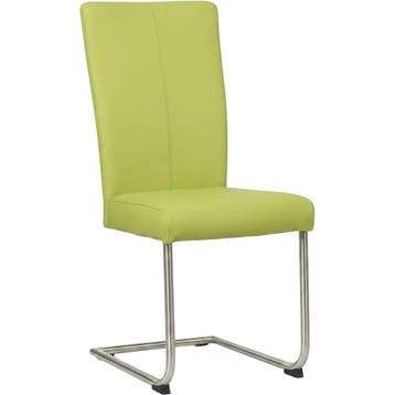 Leren eetkamerstoel Dry - Toledo Lime (felgroen) -, Huis en Inrichting, Overige kleuren, Nieuw, Leer, Ophalen of Verzenden