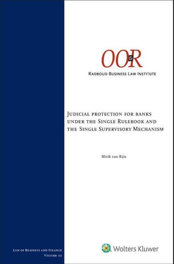 Judicial protection banks under the single rulebook/single, Verzenden, Nieuw