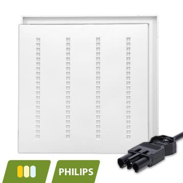 LOUVRE LED PANEEL | NOVA WIT | 60X60CM | 30W | CCT-SWITCH |, Ophalen of Verzenden, Nieuw in verpakking
