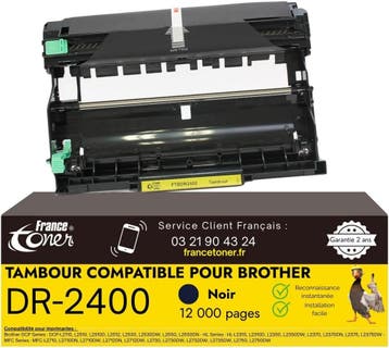 Drum Brother DR-2400 | 12.000 Paginas | Laatste Stuk!, Ophalen of Verzenden, Nieuw, Toner, FranceToner