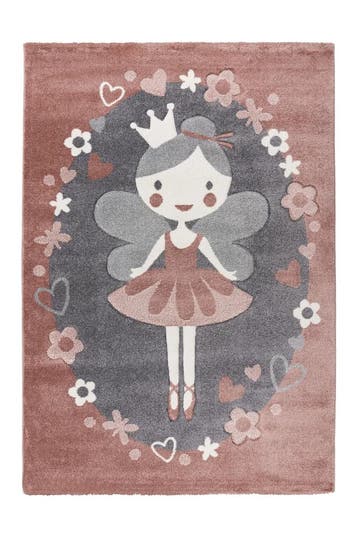 Kindervloerkleed | Happy | Prinses | Multikleur | 80x150 cm, Verzenden, Nieuw