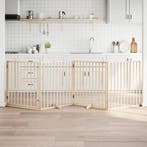 vidaXL Hondenhek inklapbaar met deur 4 panelen 320 cm, Verzenden, Nieuw