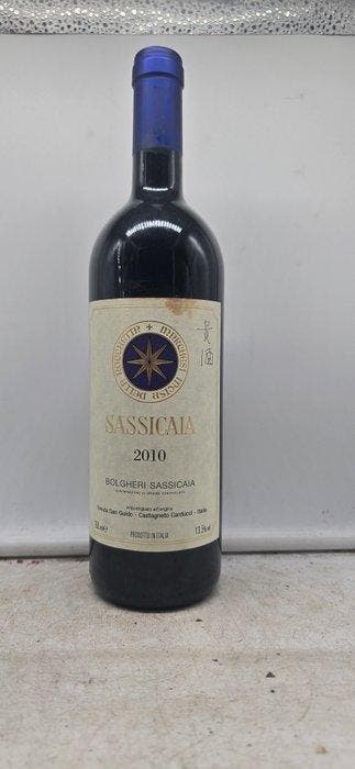 2010 Tenuta San Guido, Sassicaia - Super Tuscans - 1 Fles, Nieuw