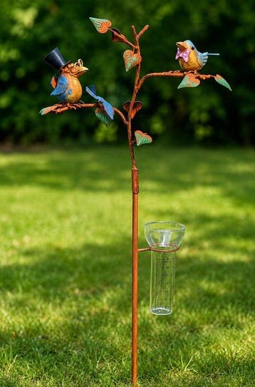 Figuur - Regenmeter - Metaal, Glas