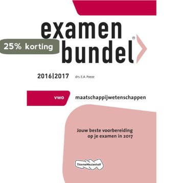 Examenbundel vwo Maatschappijwetenschappen 2016/2017, Verzenden, Zo goed als nieuw, E.A. Poeze
