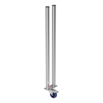 FORTEX STAGE750 dubbele poot met zwenkwiel/rem podiumhoogte, Verzenden, Nieuw