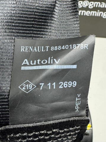 Renault Clio Estate veiligheidsgordel rechts achter bj.2017, Gebruikt, Renault