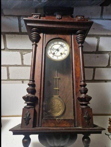 Regulateur - Hout, Messing, Brons - 1950-1960 - Wandklok
