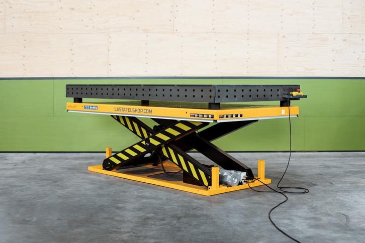 Lastafelshop | Voordelige Lastafel / Opspantafel - Heftafel, Doe-het-zelf en Verbouw, Werkbanken, 70 tot 120 cm, Bankschroef, Inklapbaar