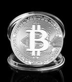 Bitcoin munt, zilverkleur, in opbergdoosje, Ophalen of Verzenden, Nieuw