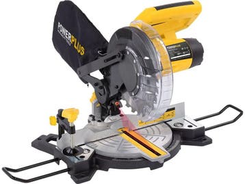 Powerplus POWX075700 - elektrische verstekzaag - 1500W -, Verzenden, Zo goed als nieuw, Powerplus