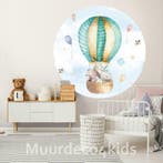 Behangcirkel Luchtballon met dieren fotobehang, muursticker, Verzenden, Nieuw, Wanddecoratie