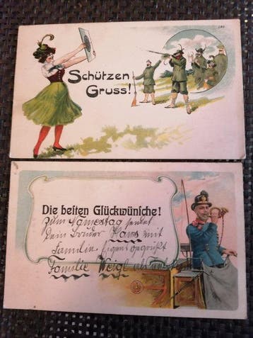 Duitsland - Postkaarten Duitsland vanaf 1898 - Ansichtkaart, Verzamelen, Gelopen
