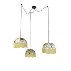 Hanglamp zwart met blad kap en witte binnenkant 31,5, Huis en Inrichting, Lampen | Hanglampen, Verzenden, Nieuw, Classic-antique
