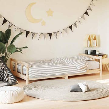 vidaXL Kinderbedframe 90x200 cm massief grenenhout, Kinderen en Baby's, Kinderkamer | Bedden, Verzenden, Nieuw