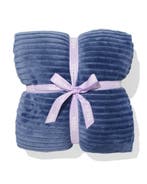 HEMA Plaid 130x150cm sherpa blauw van €18.99 voor €9 sale, Huis en Inrichting, Woonaccessoires | Plaids en Woondekens, Verzenden