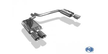 FOX Audi S8 type 4H einddemper rechts/links double flow - 2x, Auto-onderdelen, Uitlaatsystemen, Verzenden, Nieuw