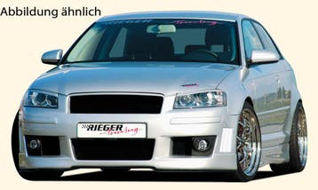 Rieger bumper | geschikt voor Audi A3 8P 2003-2005 3D | ABS, Verzenden, Nieuw, Audi