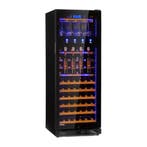 Wijnklimaatkast Wijnkoelkast Luxe Wijnkoeler Duo 127L Zwart, Zonder vriesvak, 100 tot 150 liter, Refurbished, 45 tot 60 cm
