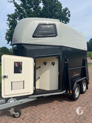 Oerdegelijke Anssems 2-paards 2021! Alu bodem!, Ophalen, Zo goed als nieuw, Aluminium, 2-paards trailer