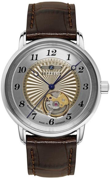 Zeppelin 8567-5 Friedrichshafen automatisch horloge 36 mm, Overige merken, Staal, Verzenden, Polshorloge