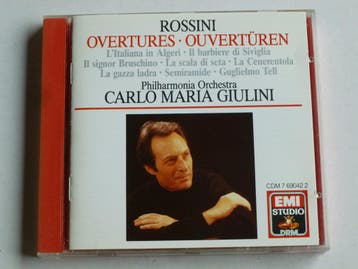 Rossini - Overtures / Carlo Maria Giulini, Cd's en Dvd's, Cd's | Klassiek, Ophalen of Verzenden, Zo goed als nieuw