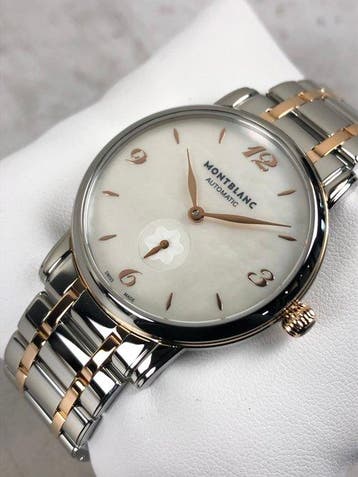 Montblanc - Star Classique Pearl Gold Steel Automatic -, Nieuw