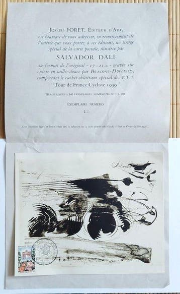 Salvador Dali (1904-1989) - Tour de France Cycliste 1959, Antiek en Kunst