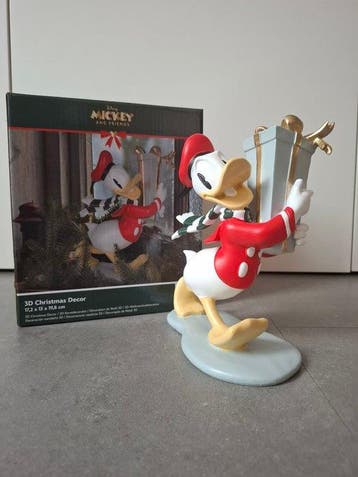 Beeldje - Donald Duck gaat er vandoor met een kerst cadeau -, Verzamelen, Nieuw
